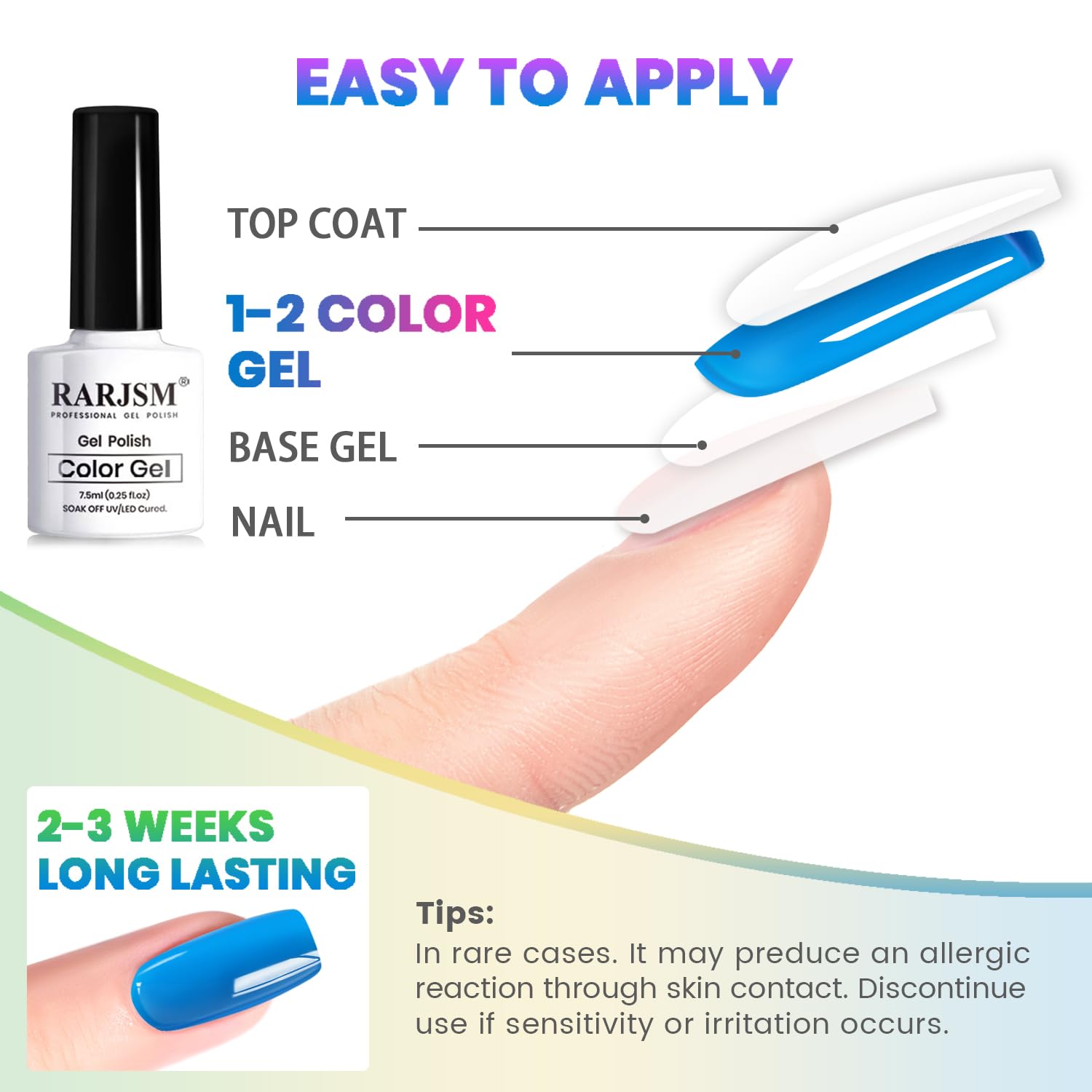 RARJSM Green neon jelly gel nails with iridescent shine.
