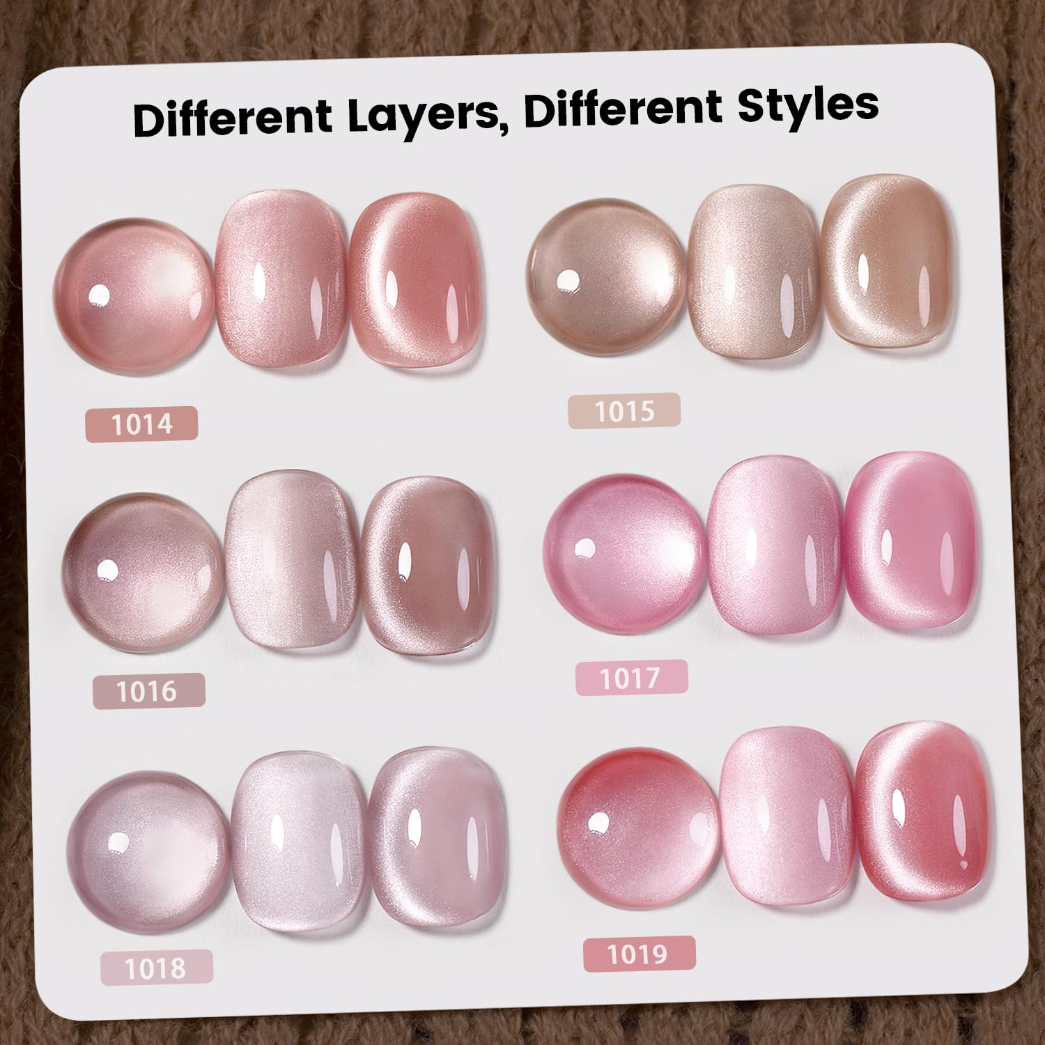 RARJSM Nude Cat Eye Polish smoothie swatch demonstrates smooth texture and magnetic movement.