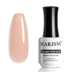 RARJSM nude egg-shell pink base coat bottle for natural-looking foundation and long wear