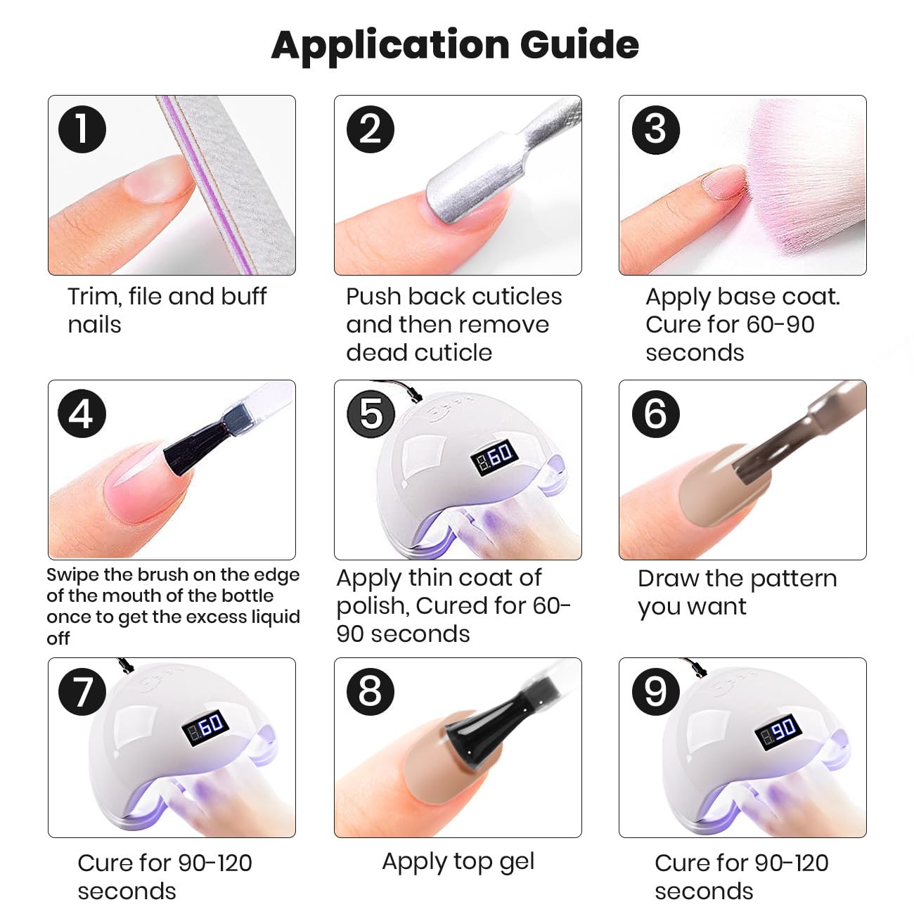 RARJSM Nude Gel Polish with French manicure-inspired natural look