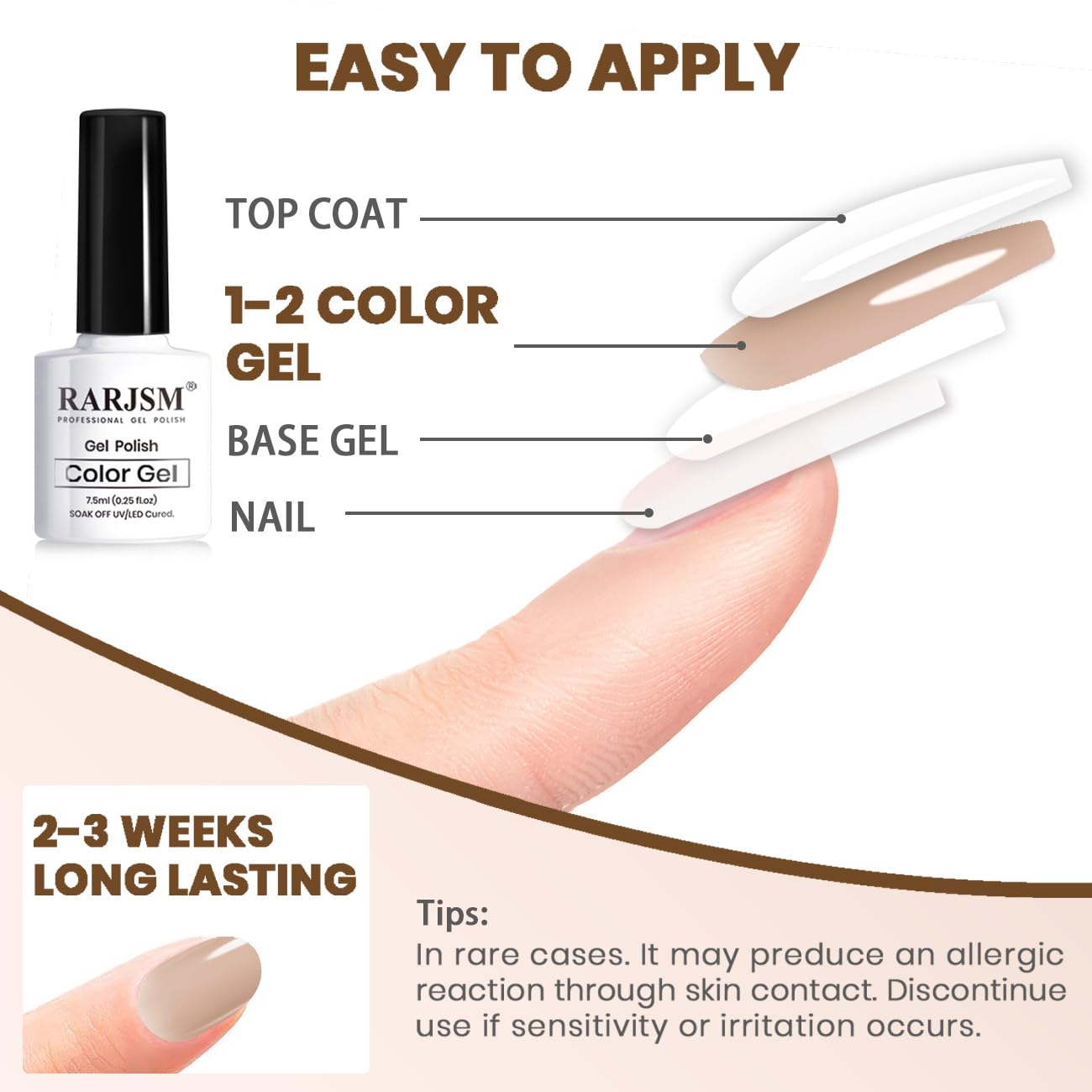 RARJSM at-home manicure setup with nude gel polish