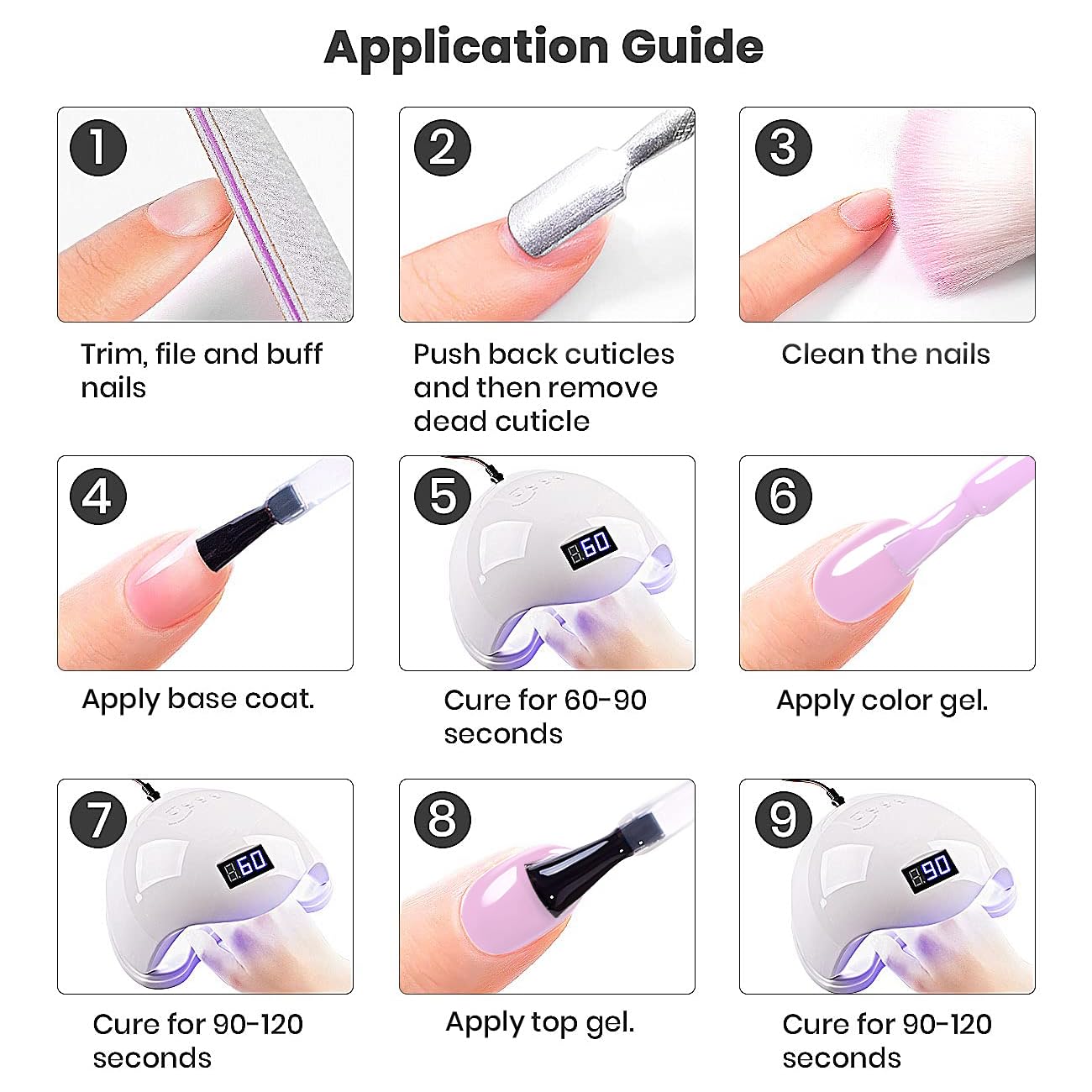 RARJSM packaging image signals premium, easy-to-store gel polish set