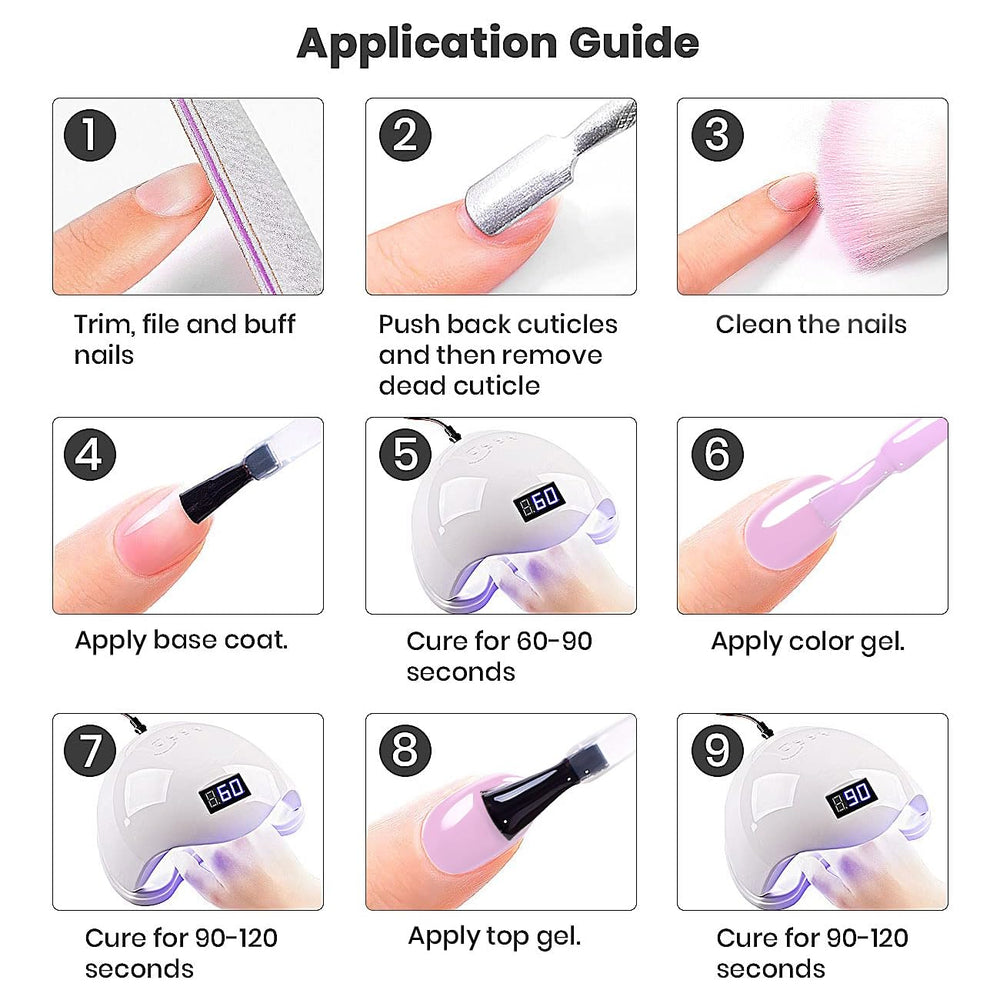 RARJSM packaging image signals premium, easy-to-store gel polish set