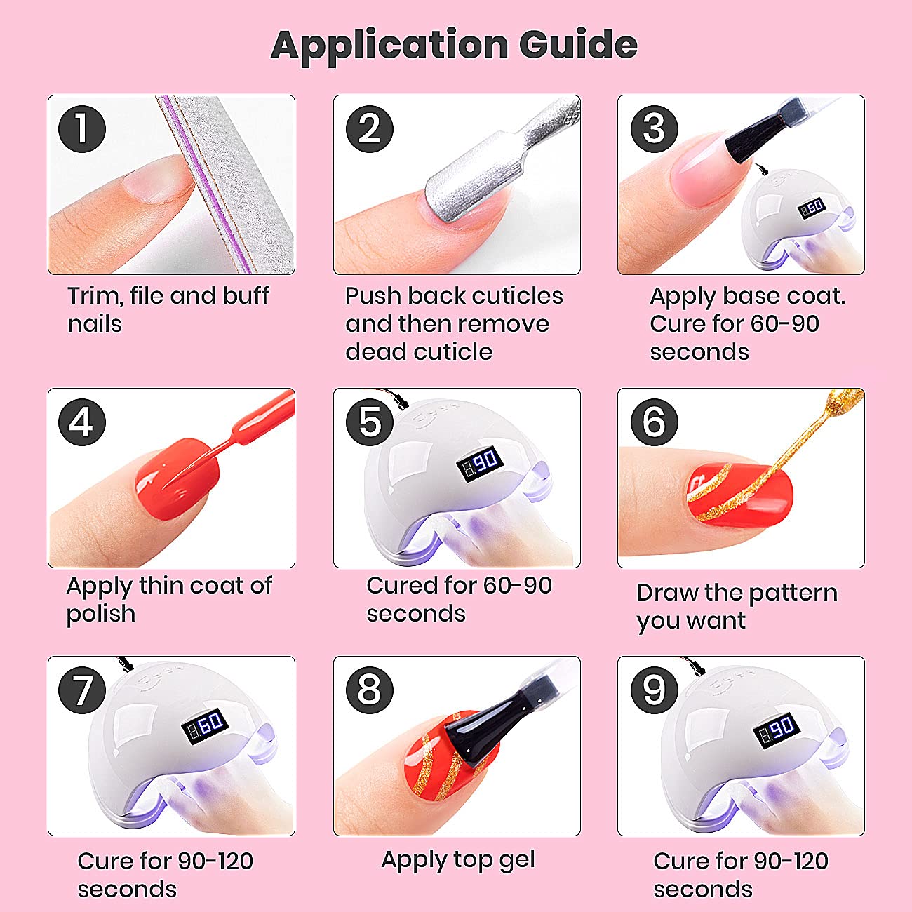 RARJSM detailed line-art gel for intricate nail patterns and wear