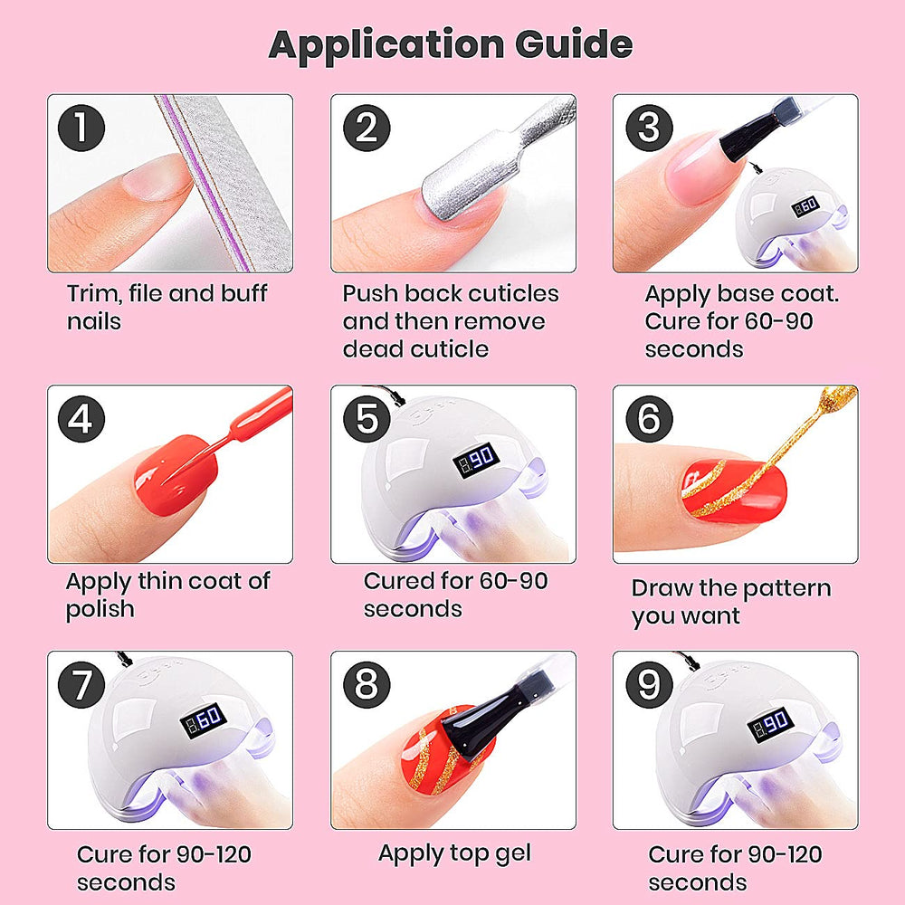 RARJSM detailed line-art gel for intricate nail patterns and wear