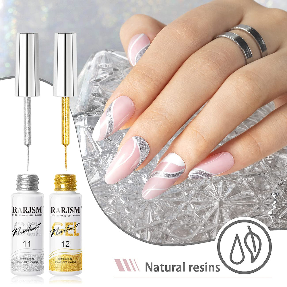 RARJSM painted gel polish with smooth formula for clean, intricate lines