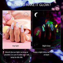 RARJSM Pastel Glow Colors Nail Art Set for soft daytime accents