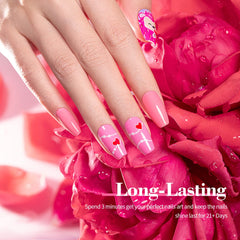 RARJSM neon hot pink swatch highlights bold summer looks with high shine.
