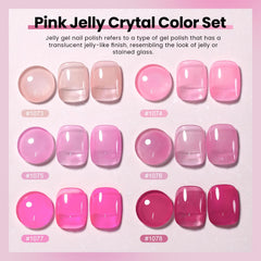 RARJSM pink jelly polish inspires elegant nail art at home.