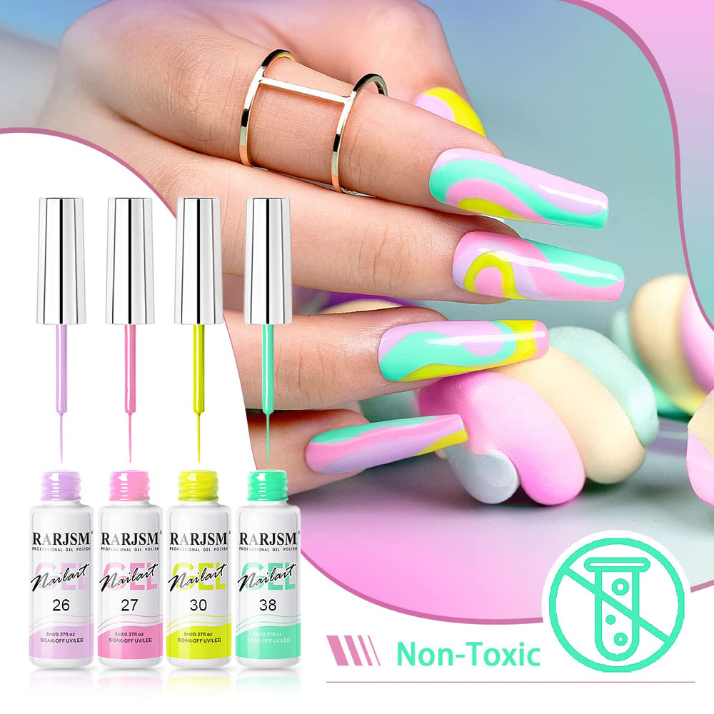 RARJSM smooth gel formula supports crisp line art.