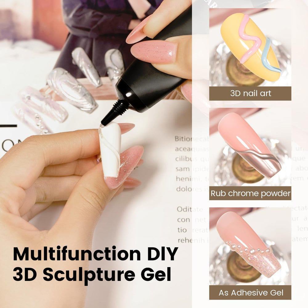 RARJSM quick-curing gel delivers a long-lasting finish for nail art.