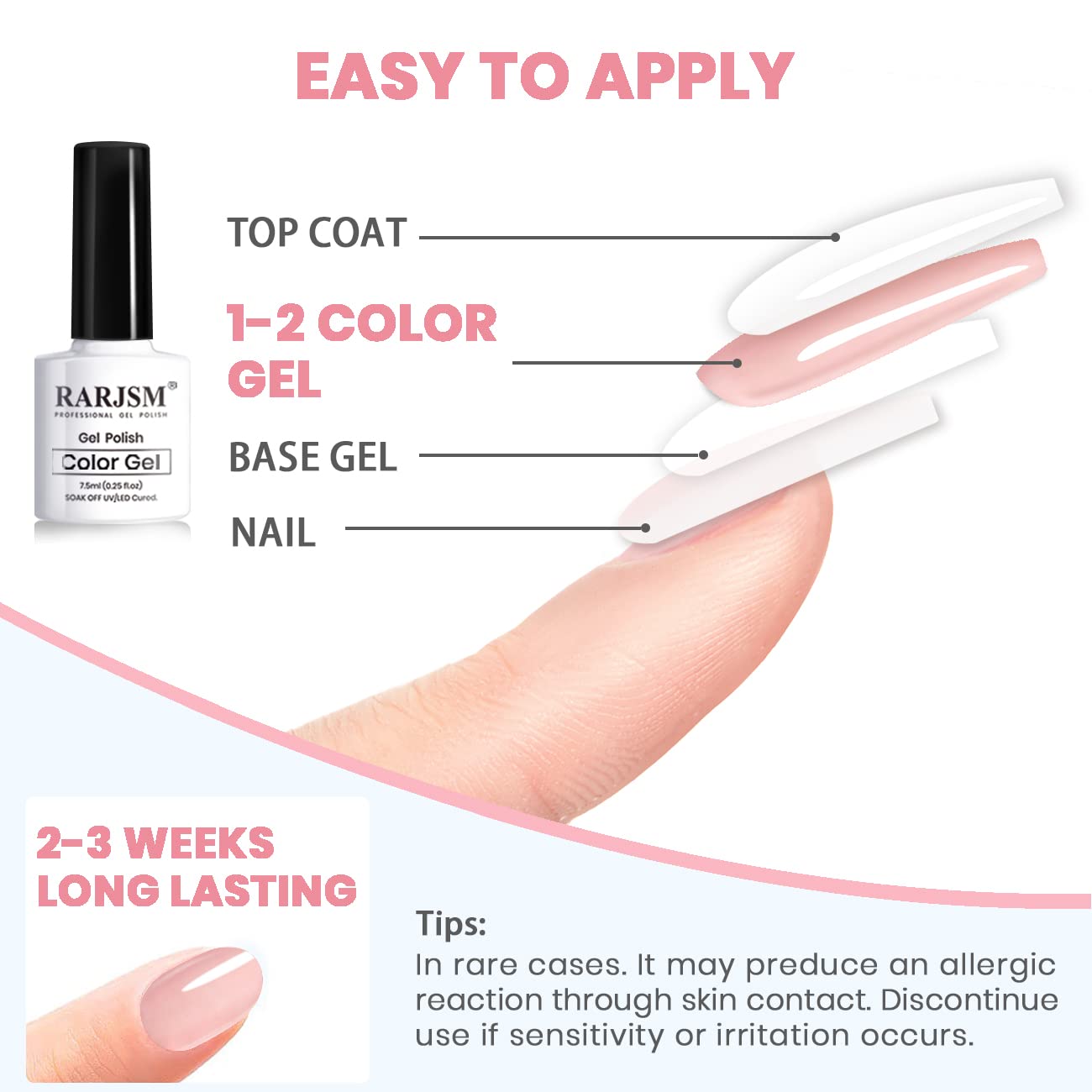RARJSM rose brown gel polish for versatile color options
