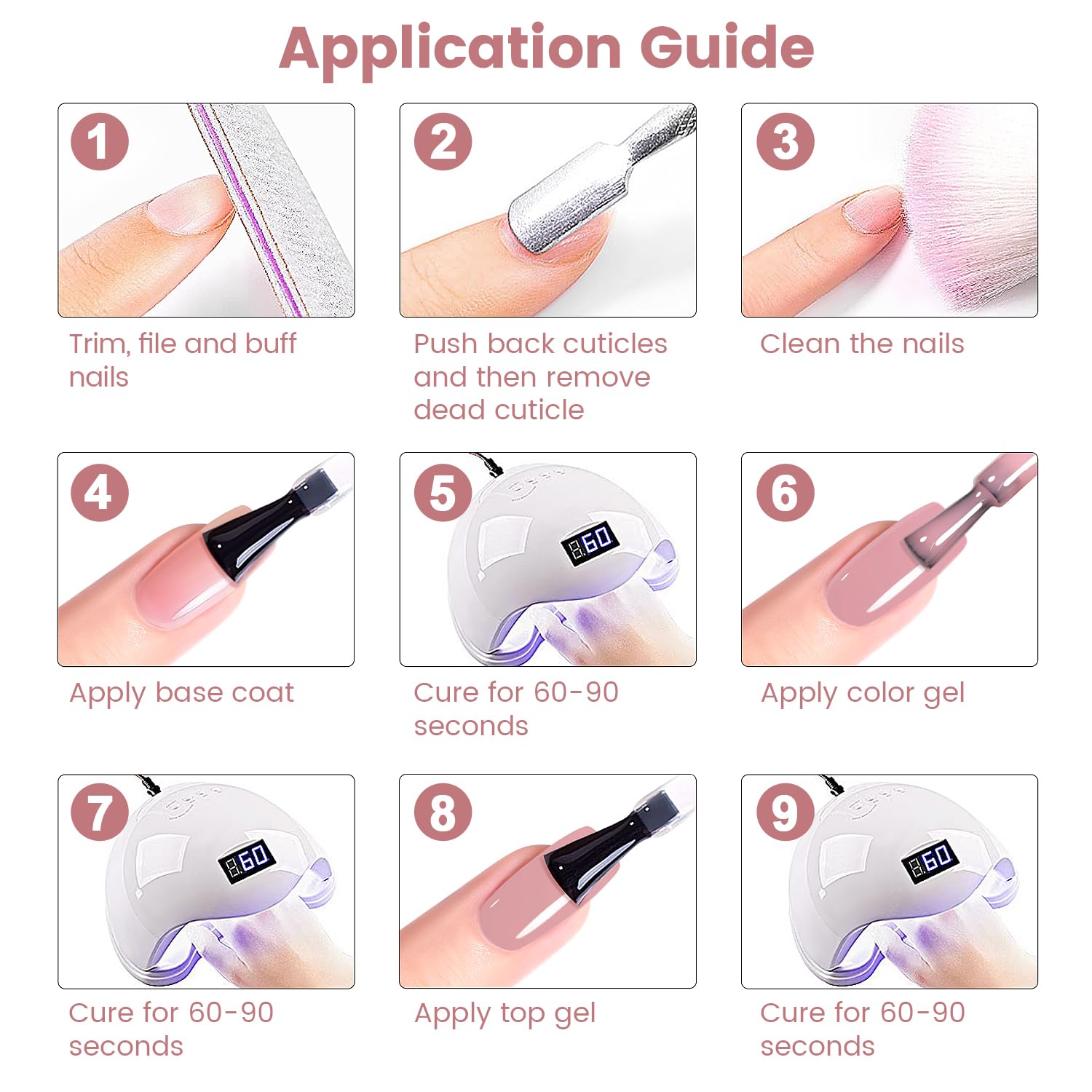 RARJSM Rubber Base Coat nails ready for durable French manicure