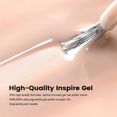 RARJSM Rubber Base Coat Nude Pink close-up texture; thick flexible base formula is visible.