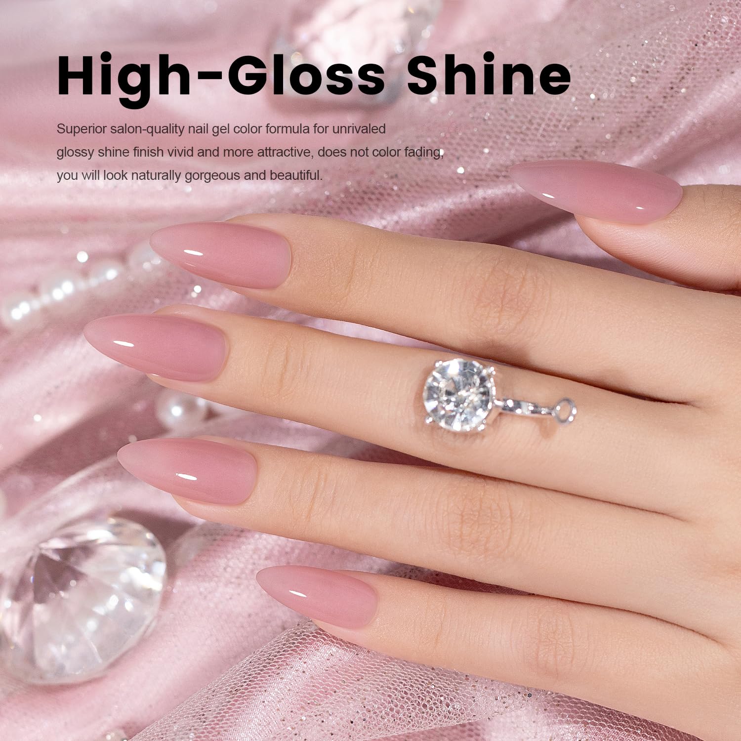 RARJSM Rubber Base Coat nude swatch displays natural color for clean, everyday nails