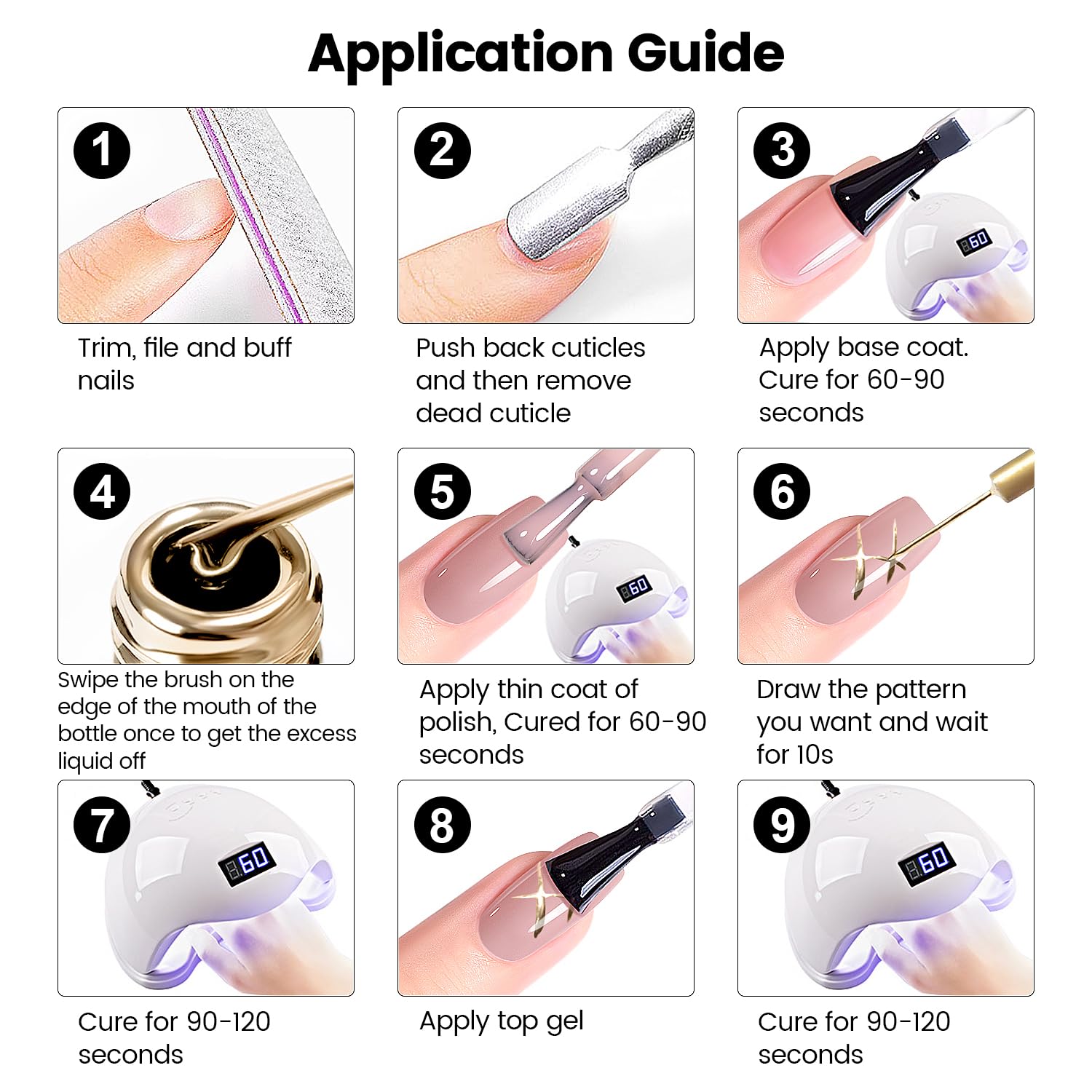 RARJSM safety guidance for gel nail polish use and skin contact avoidance.