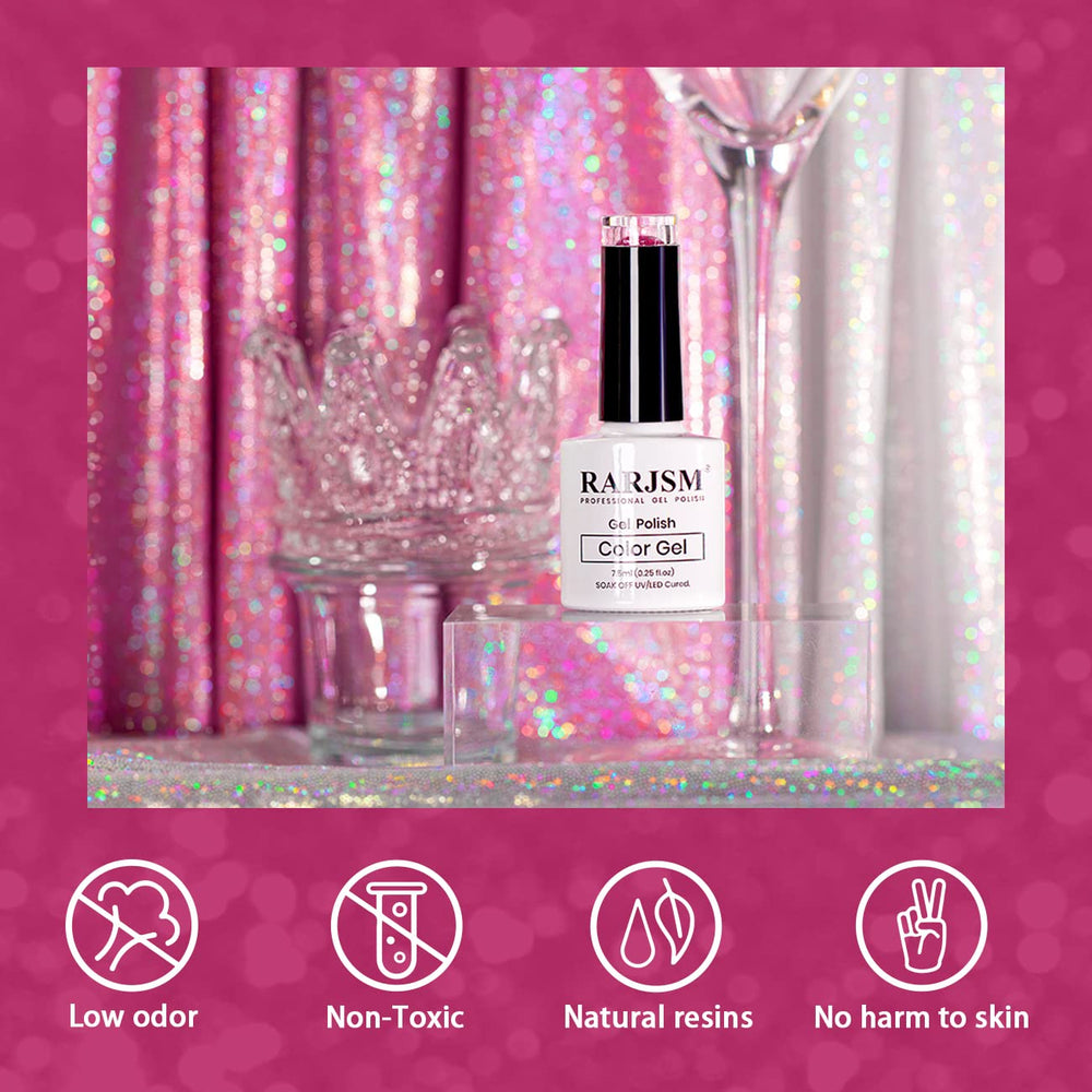 RARJSM salon-quality home manicure with long-lasting sparkle and rich color