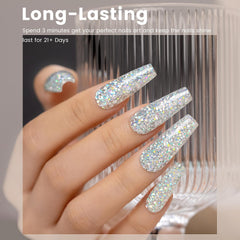 RARJSM sparkly chunky glitter for dimensional DIY nail art.