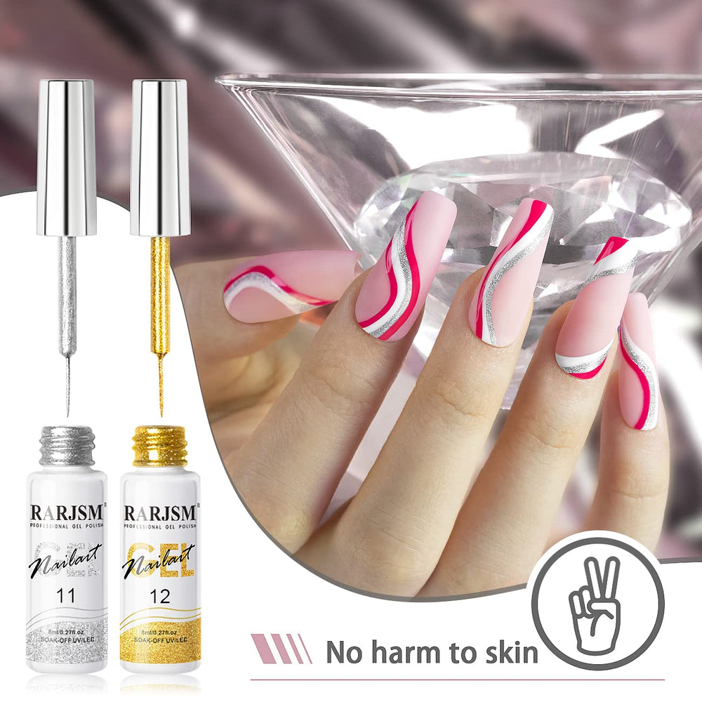 RARJSM gel polishes require UV LED curing for each coat