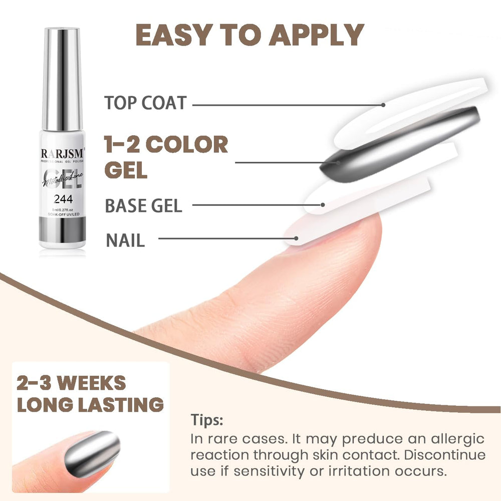 RARJSM UV/LED curing compatible nail art gel in action.