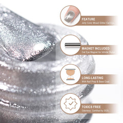 RARJSM Velvet cat eye close-up highlights the crushed texture.