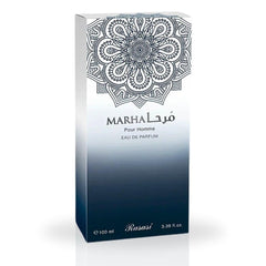 Rasasi Marha gift box packaging signaling premium presentation