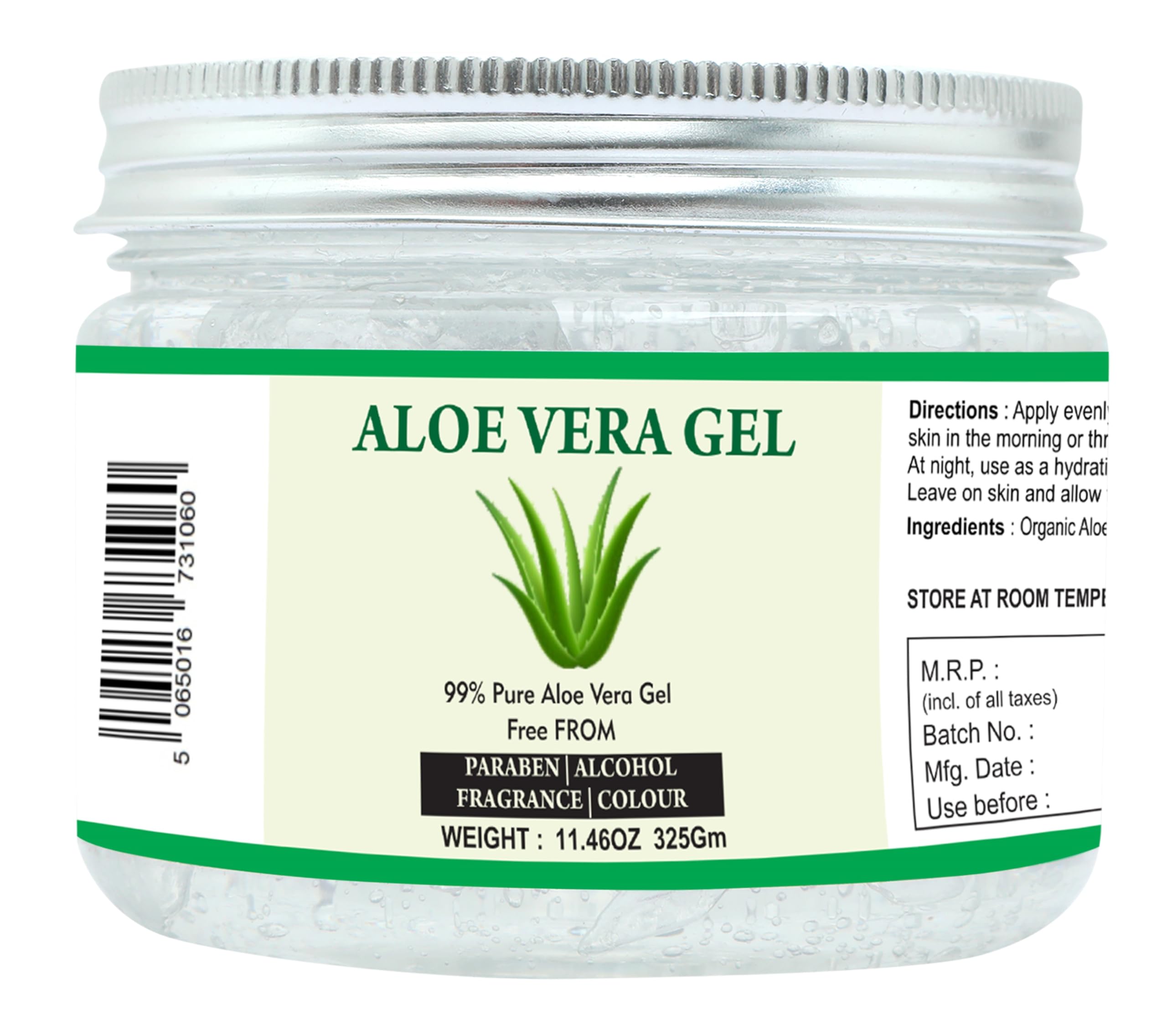 Raslok Aloe Vera Gel bottle pour for quick skin hydration
