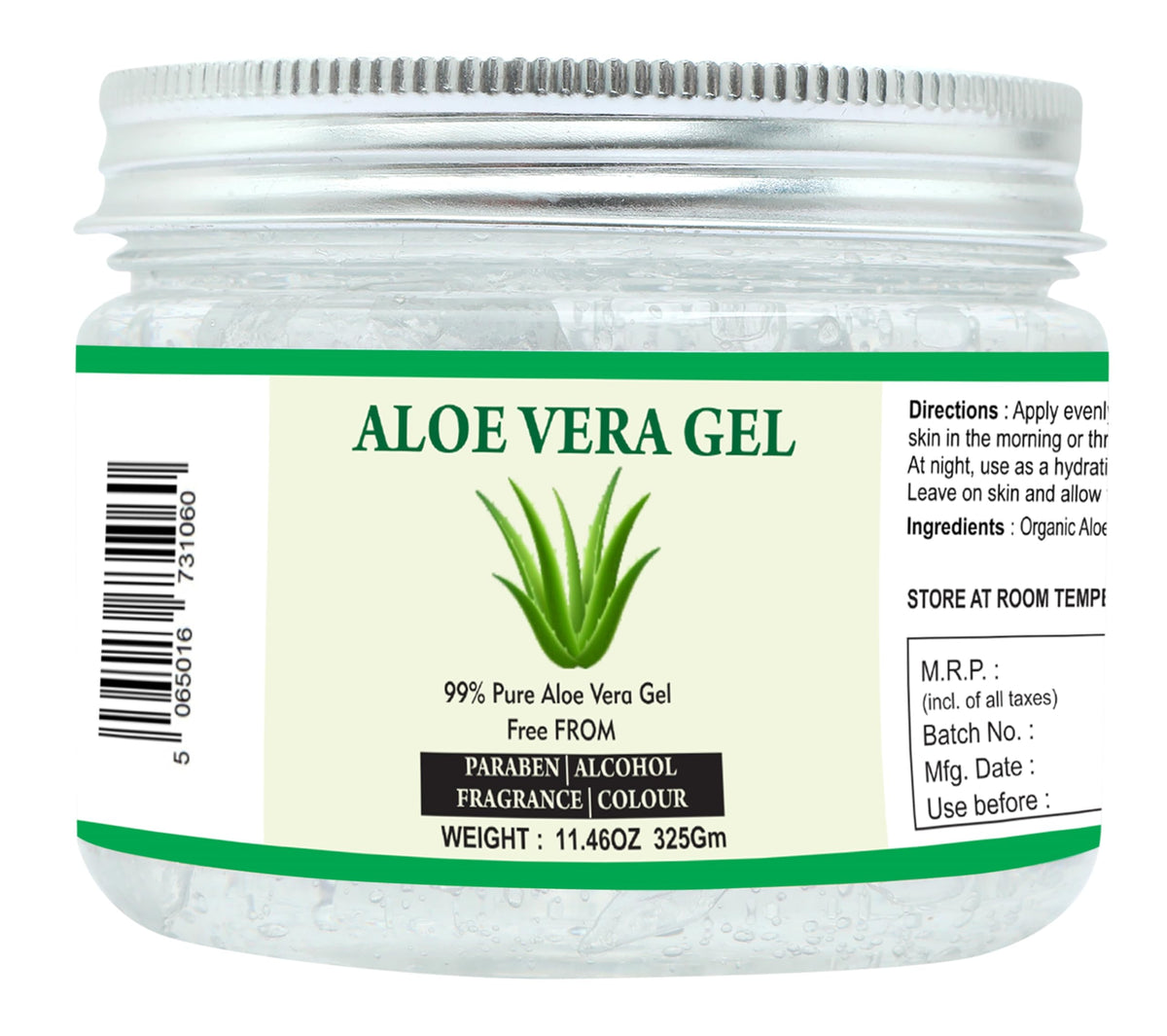 Raslok Aloe Vera Gel bottle pour for quick skin hydration