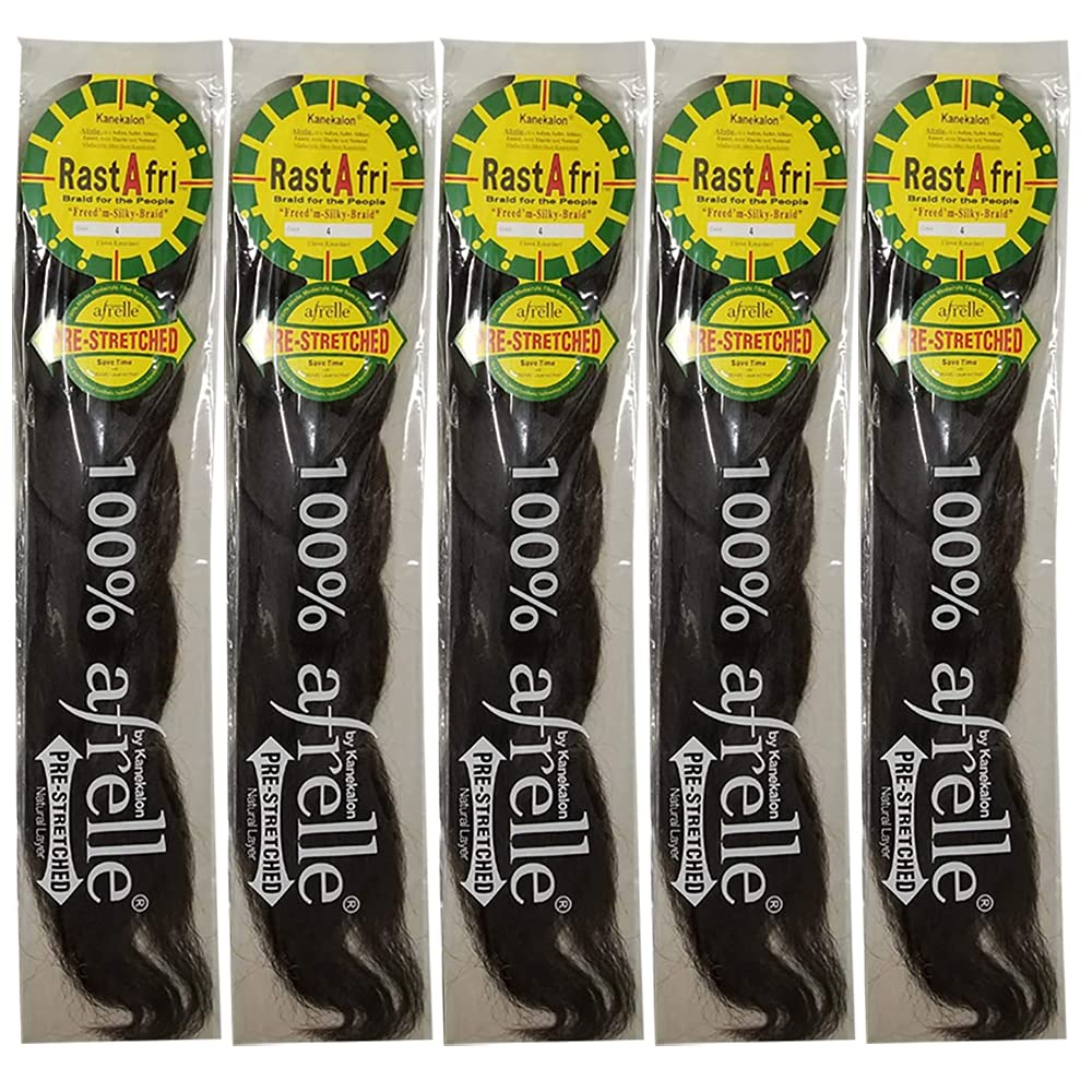 RastAfri pre-stretched silky braiding hair pack, ideal for quick, smooth braiding installs.