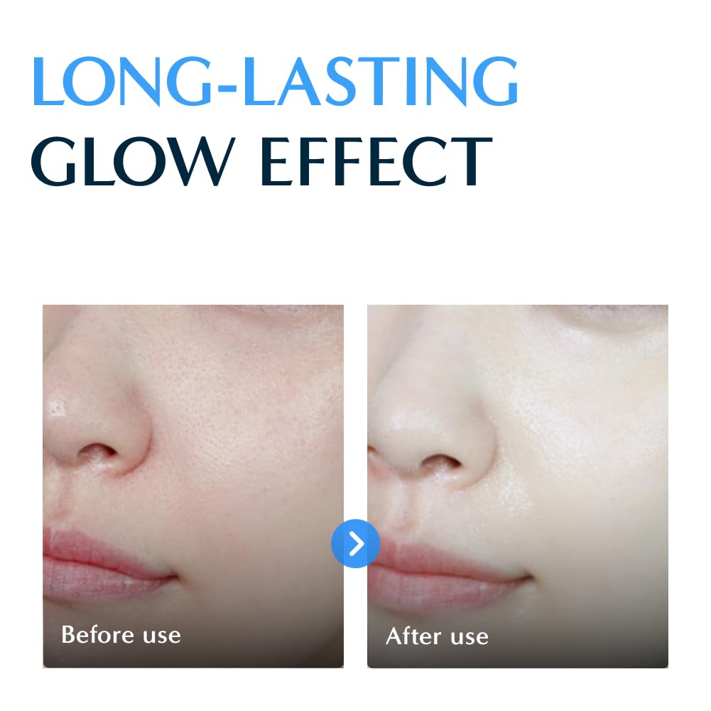 RATAPLAN Blue Mist Mineral Glow mist sprayer refreshes skin with a dewy look.