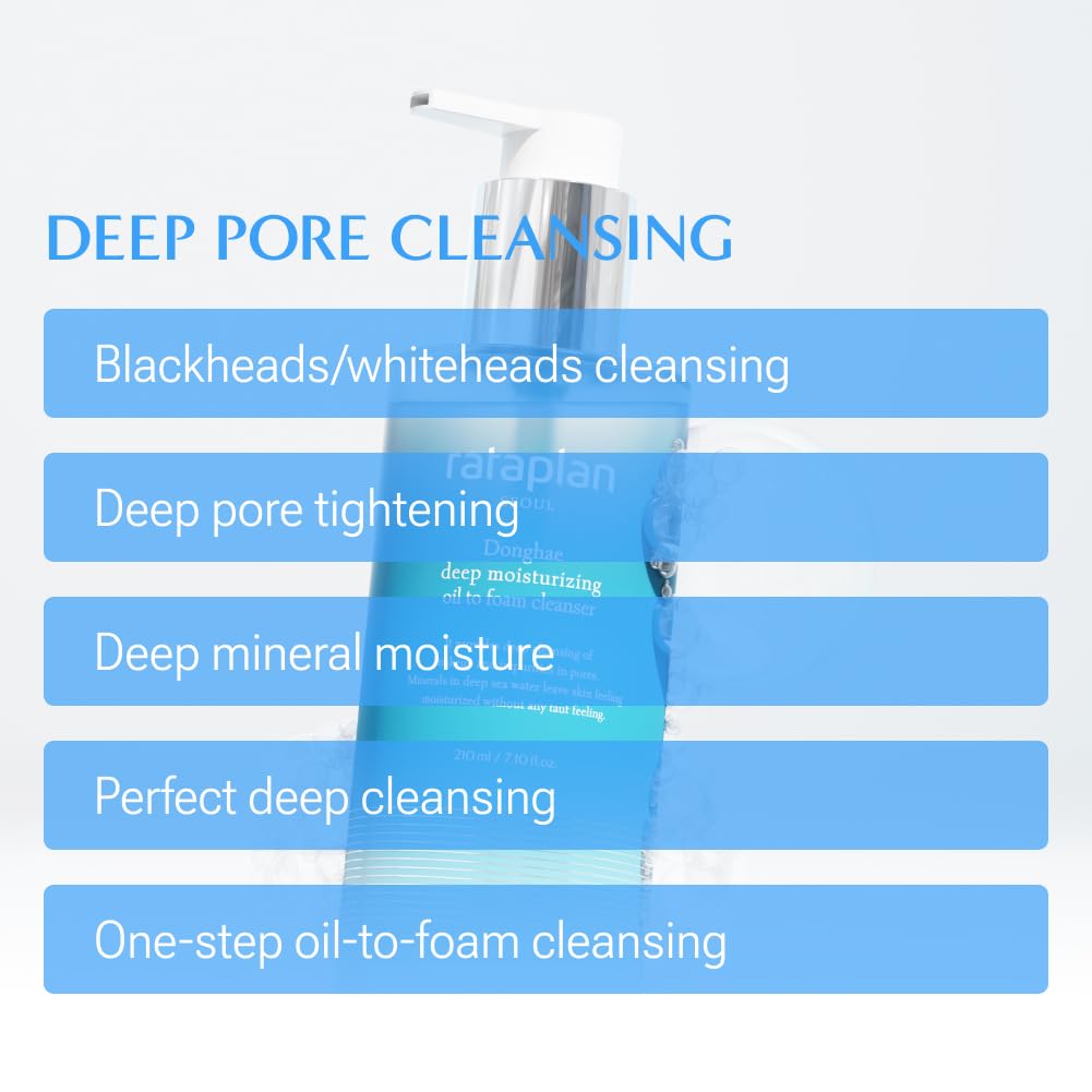 RATAPLAN Donghae oil-to-foam transition creates airy cleansing foam.