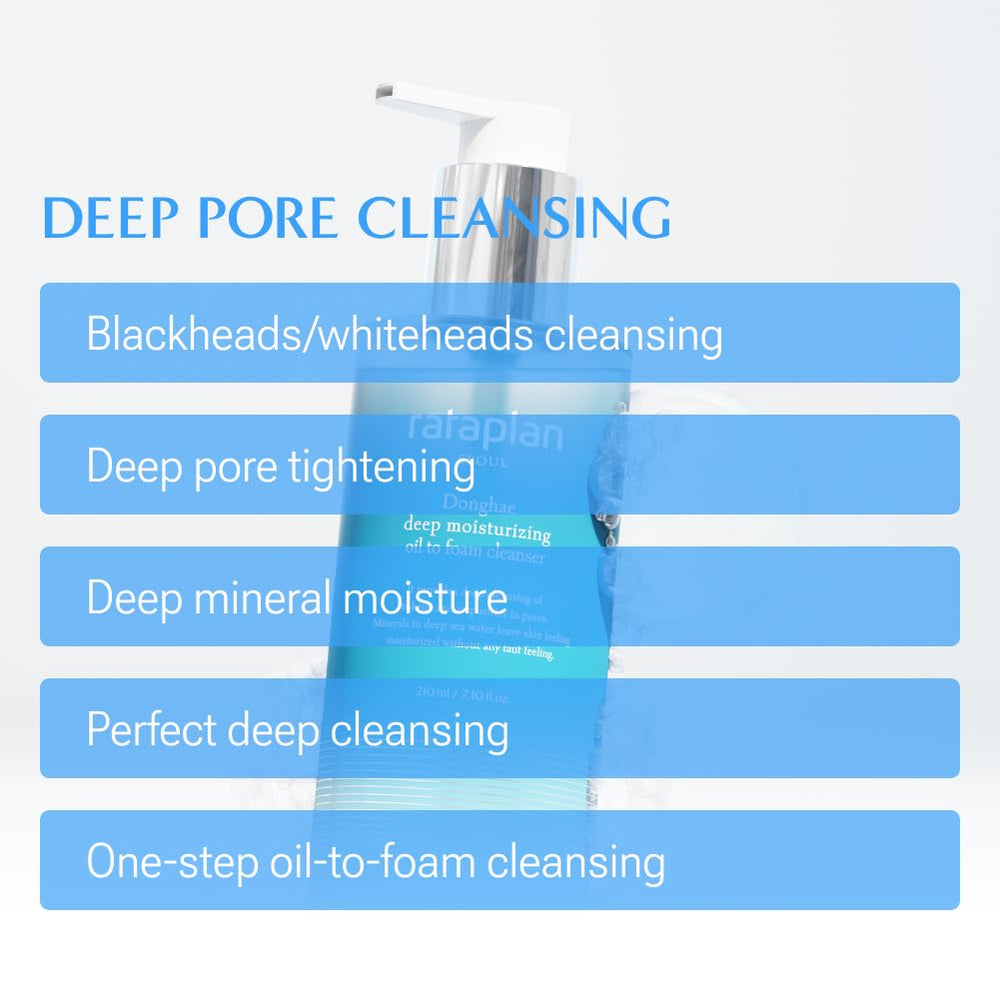 RATAPLAN Donghae oil-to-foam transition creates airy cleansing foam.