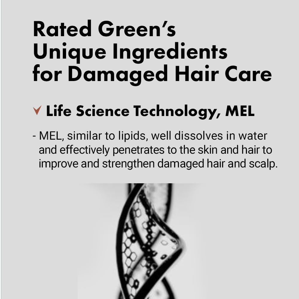 Rated Green Argan Oil Korean formula supports strong, vibrant hair.