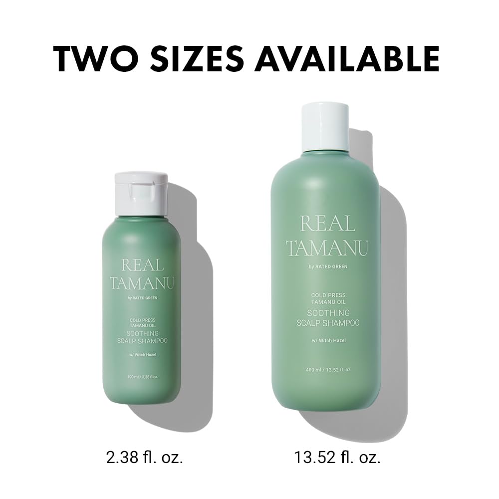RATED GREEN Real Tamanu Shampoo daily use supporting scalp comfort