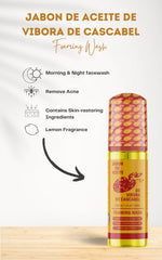 Snake Oil Rattlesnake Bar foaming wash on the body providing a soft cleanse