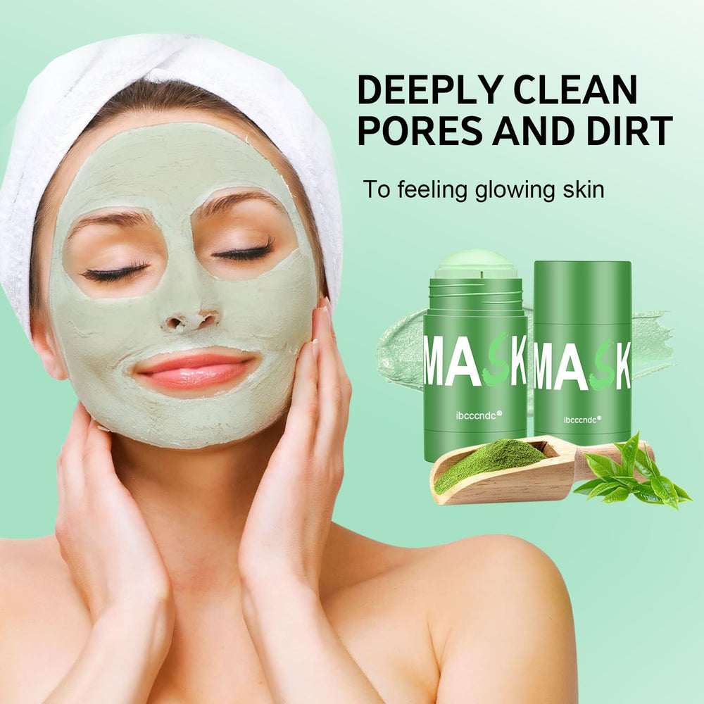 RATYMON Green Tea Face Mask Stick on skin leaves balance and calm.