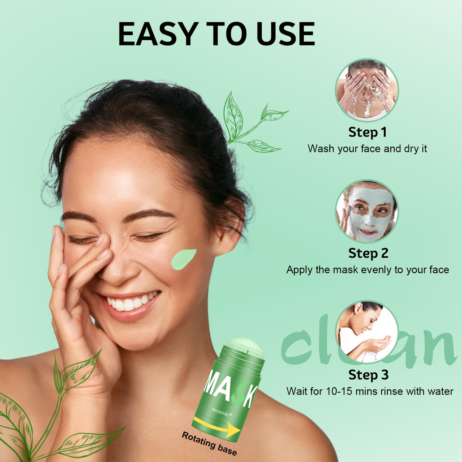 RATYMON mask stick moisturizes while cleansing for a refreshed feel.