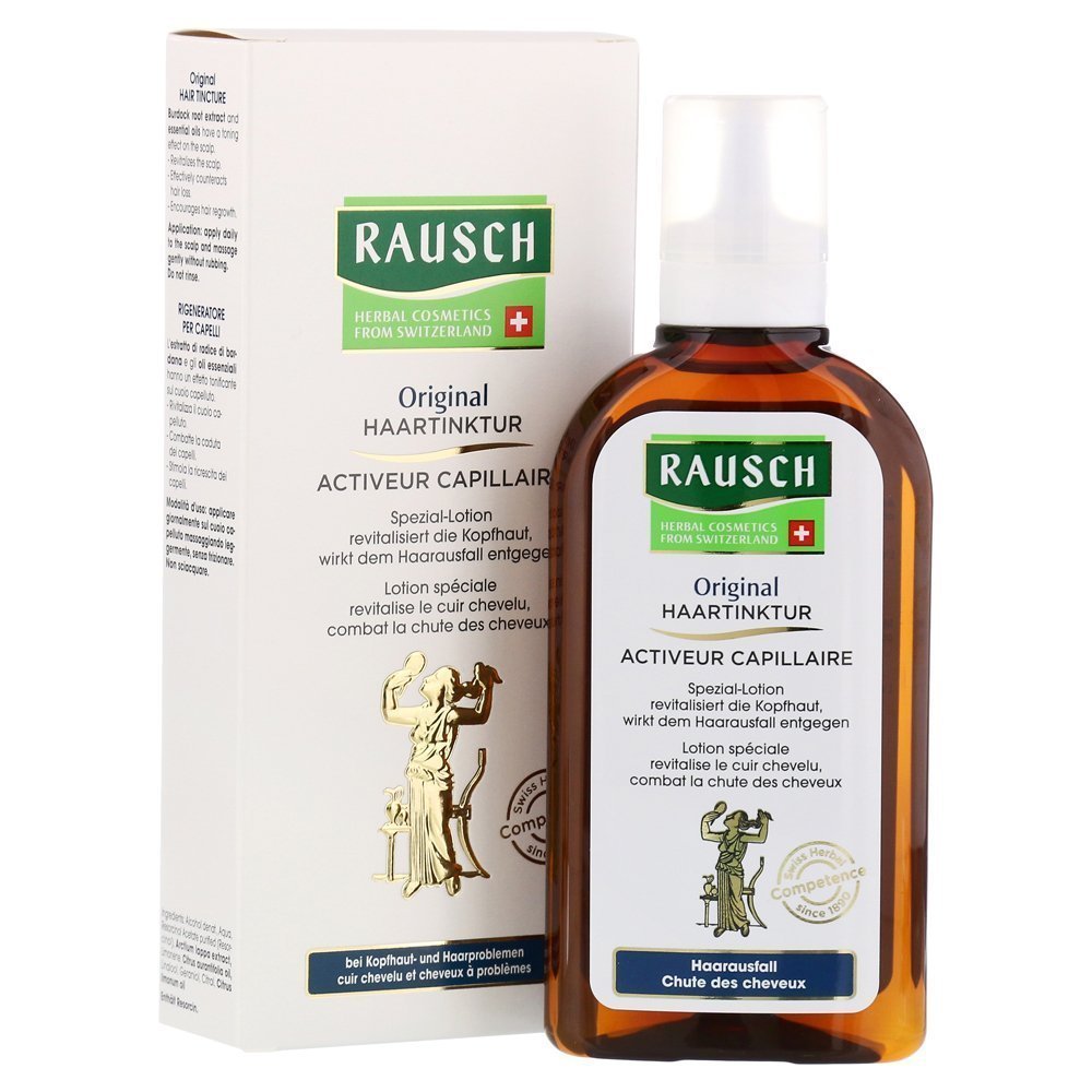 RAUSCH Original Hair Tincture, bouteille 200 ml, stimule le cuir chevelu et favorise une chevelure plus dense.