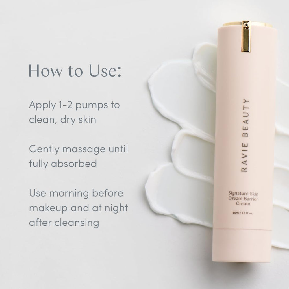 Ravie Beauty sensitive-skin formula offers gentle hydration for calm, balanced skin.