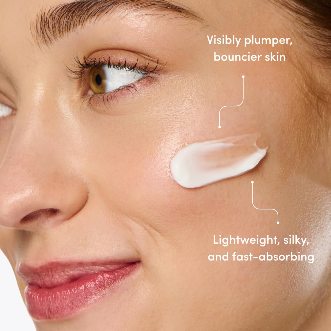 Ravie Beauty peptide-powered bounce captures instant plumpness and improved texture over time.