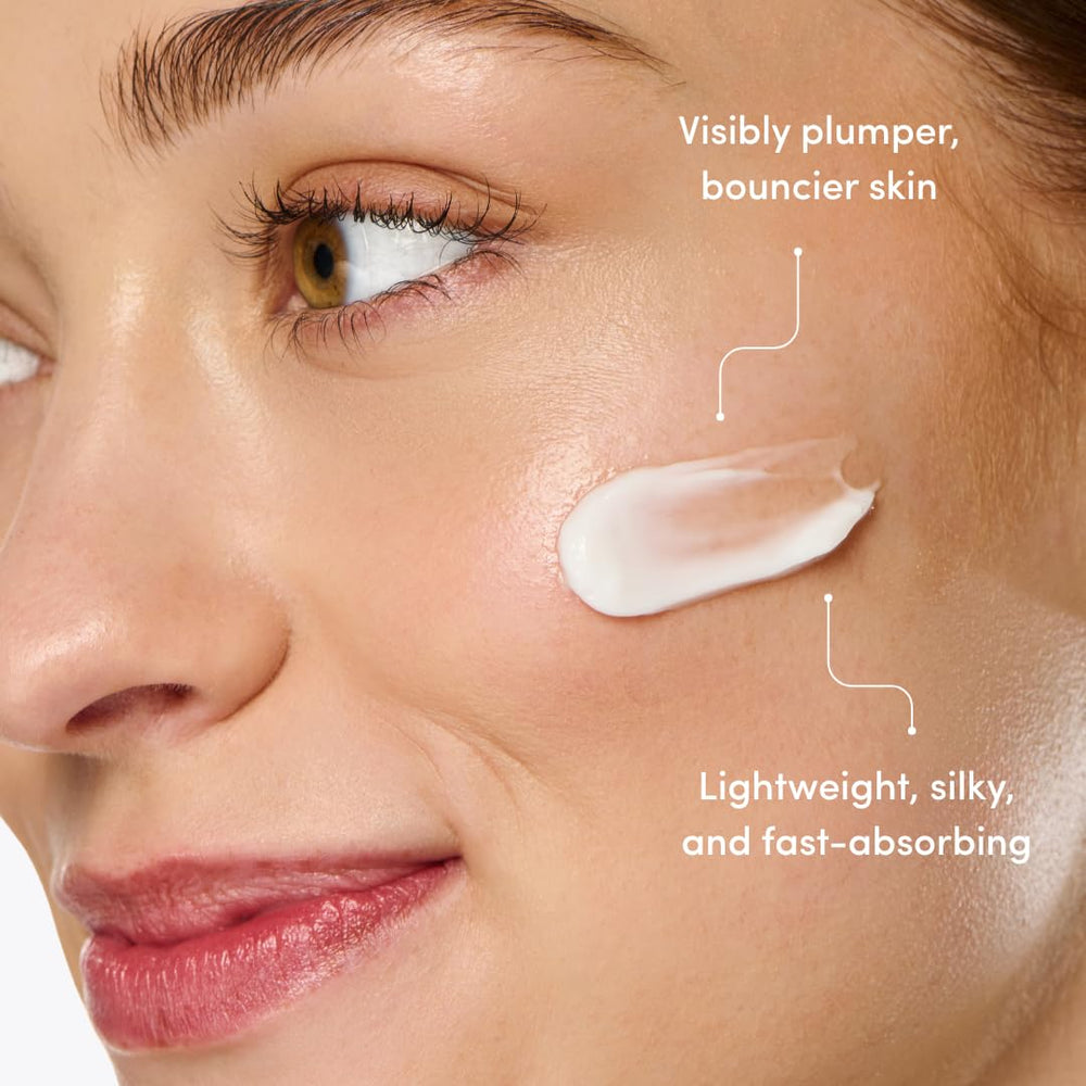 Ravie Beauty peptide-powered bounce captures instant plumpness and improved texture over time.