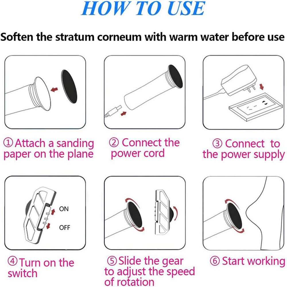 Ravifun foot file designed for convenient at-home pedicures.