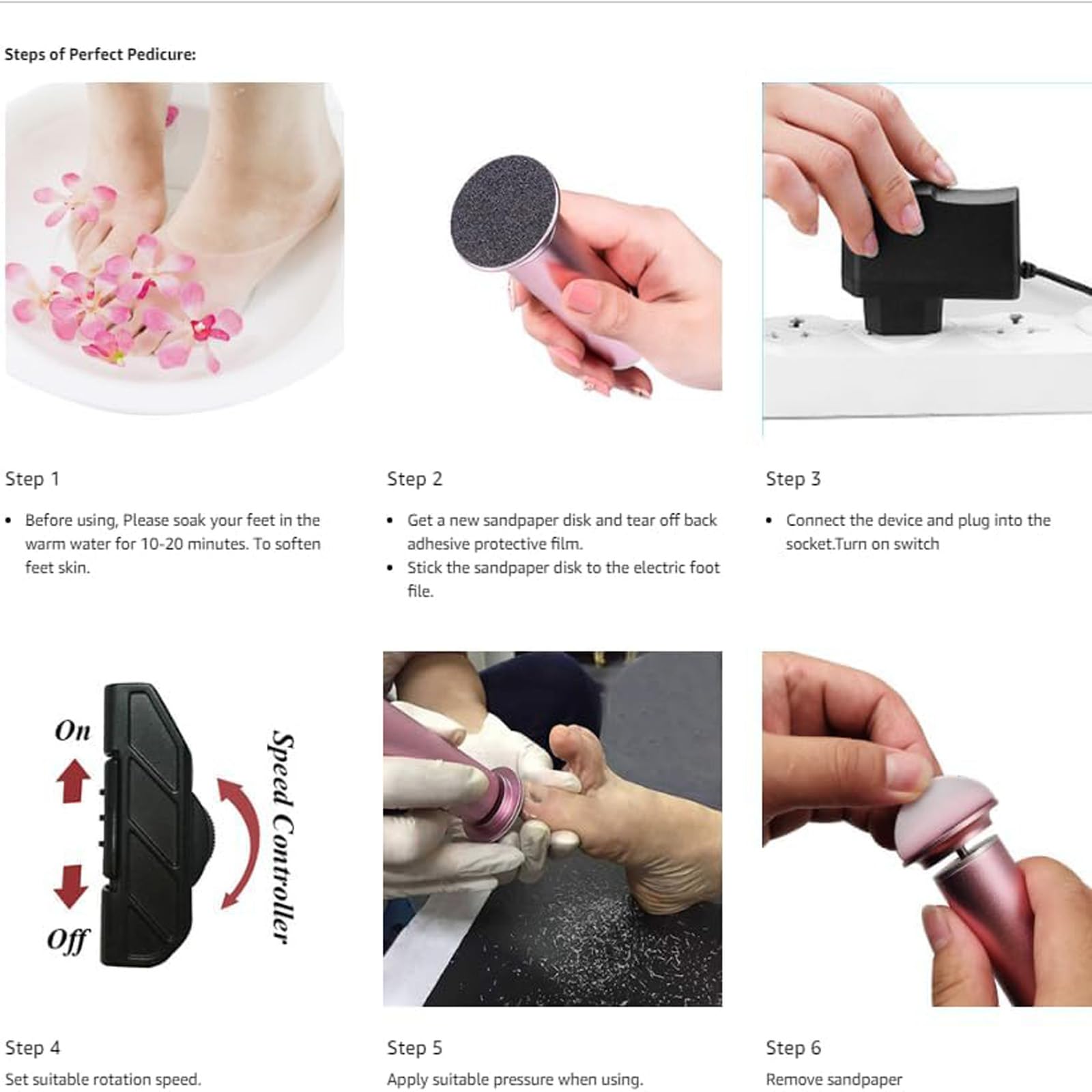 Ravifun replacement sandpaper discs offer long-lasting flexibility for different skin needs.