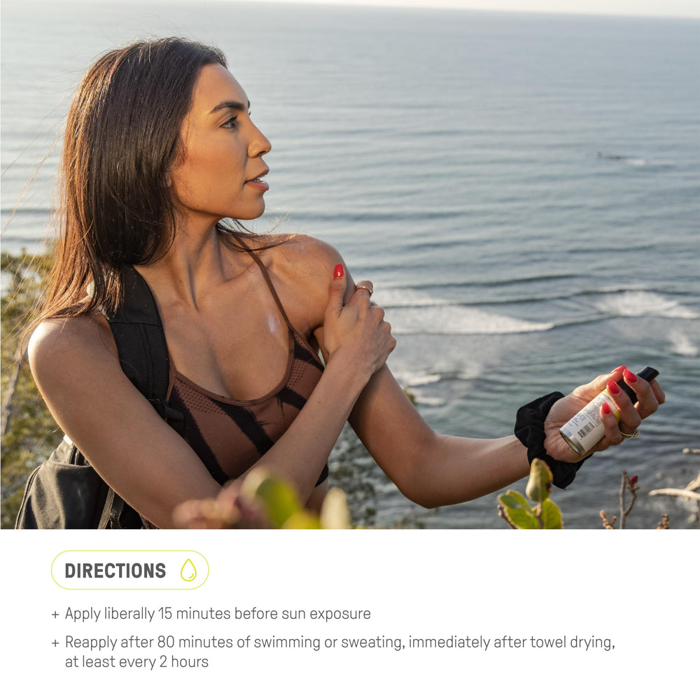 Raw Elements Serum SPF 50 travel-size pack ready for outdoor adventures