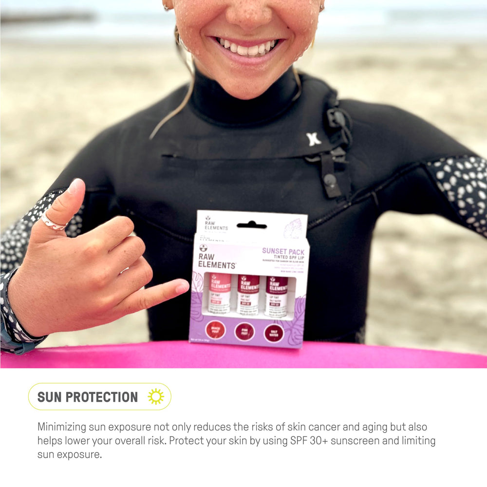 Raw Elements non-nano zinc oxide lip protection for mineral sun care