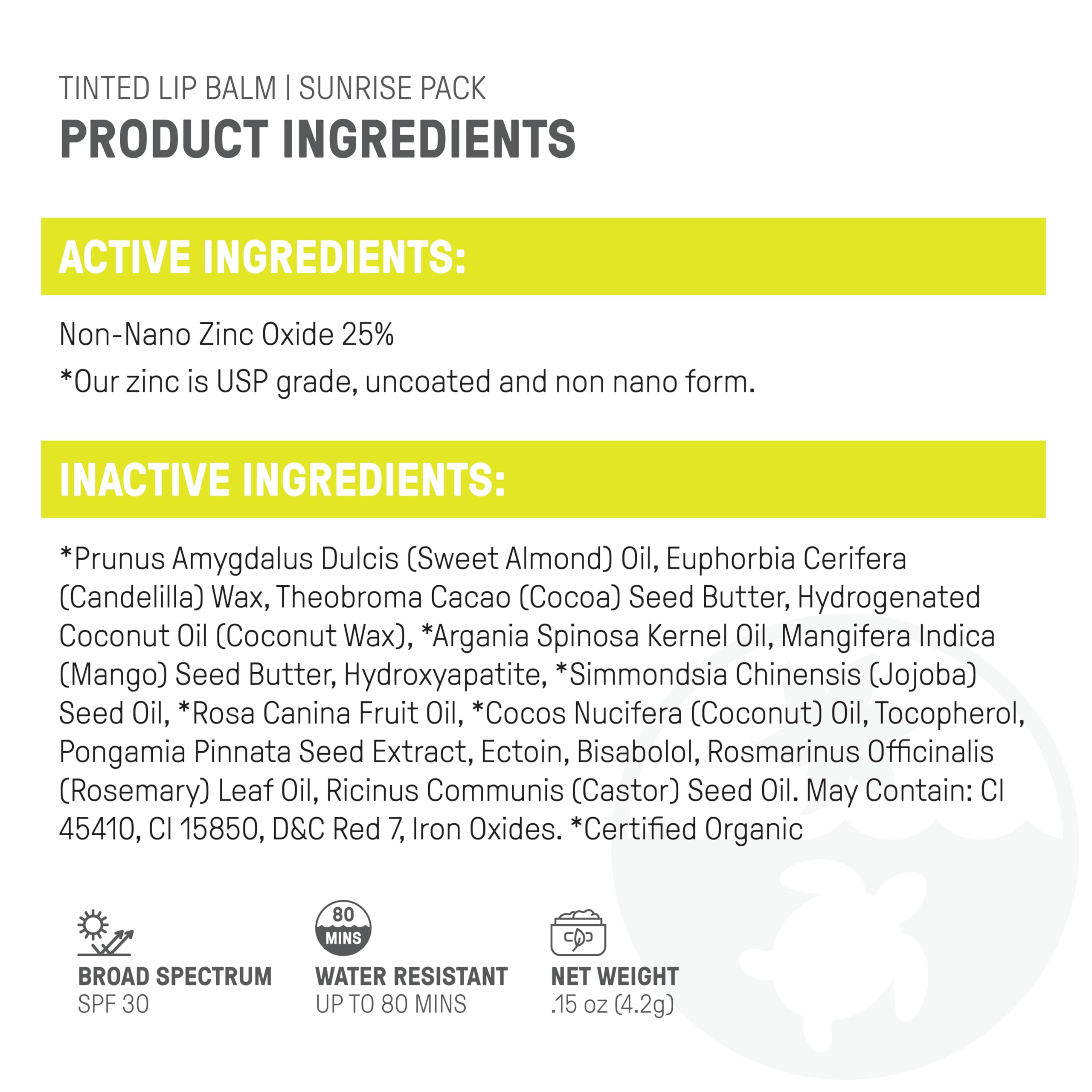 Raw Elements organic sugar exfoliate lip care for smooth, refreshed lips