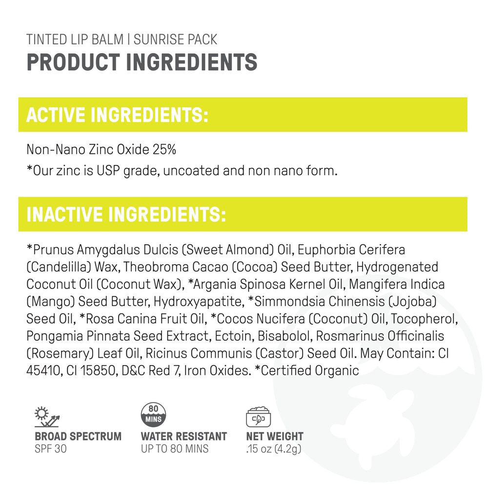 Raw Elements organic sugar exfoliate lip care for smooth, refreshed lips