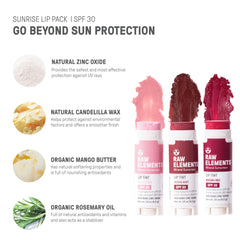 Raw Elements SPF 30 lip pack provides UVA-UVB coverage while nourishing lips