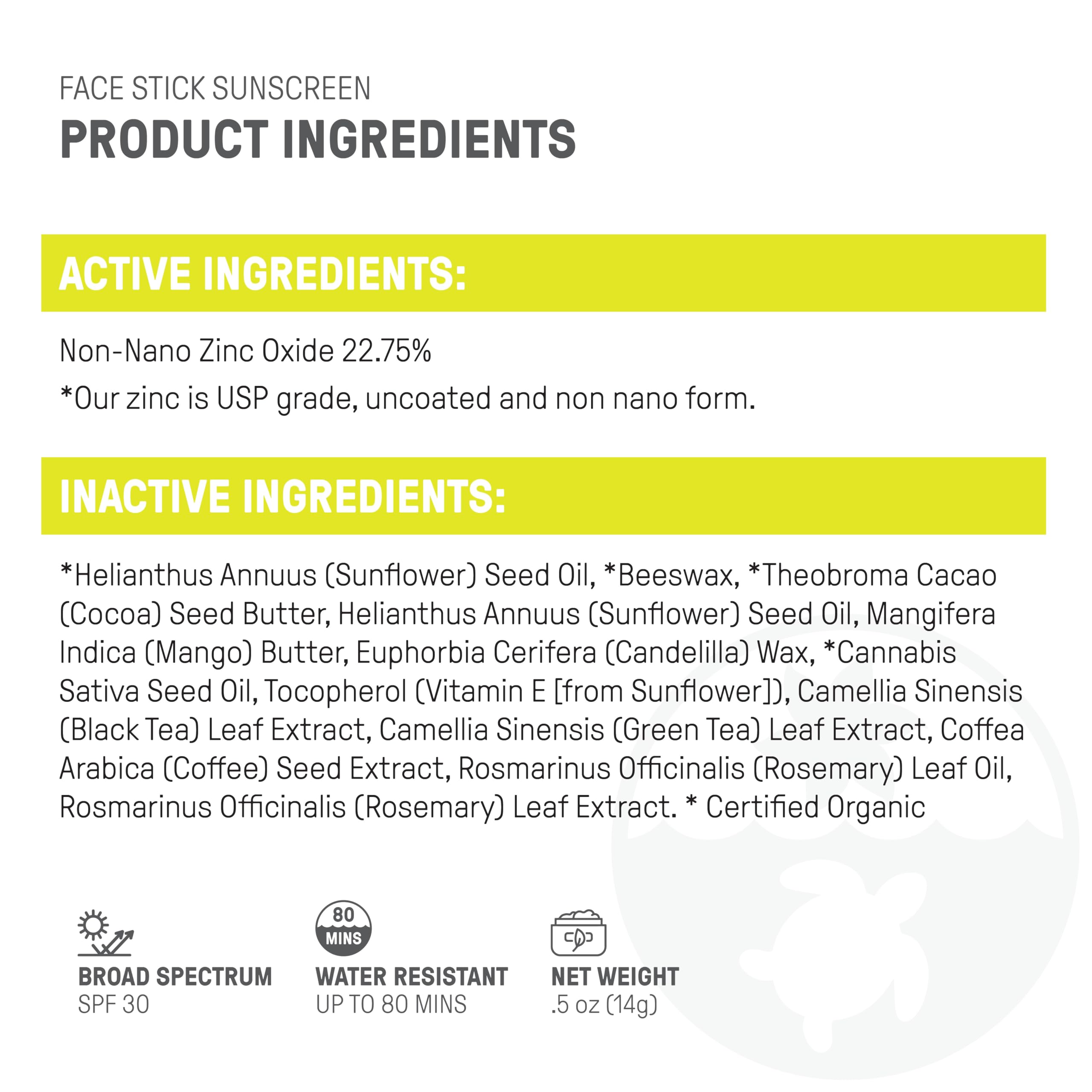 Raw Elements smooth, sting-free application of sunscreen stick
