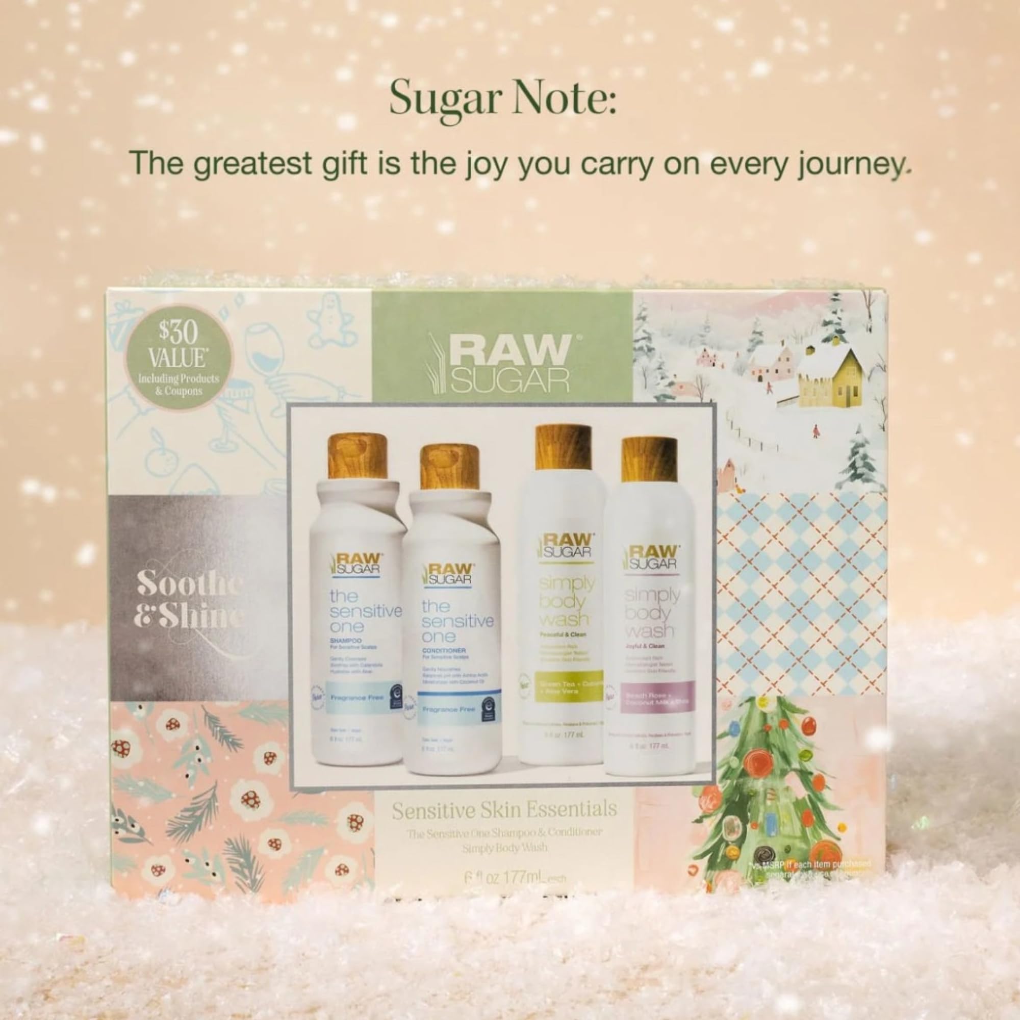 RAW SUGAR Beach Rose Coconut Milk Body Wash bottle offers luxurious lather.